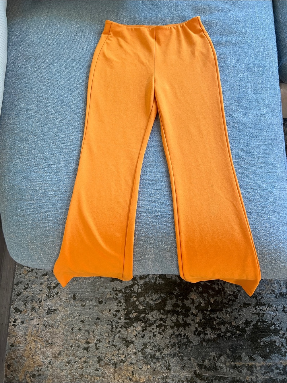 SHEIN Bright Orange Flared Pants